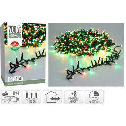 Guirlande snake intérieure et extérieure 700 LED blanc