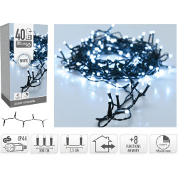 Guirlande intérieure et extérieure 40 LED blanc froid 3 m