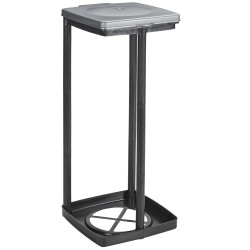 Support Sac Poubelle Quadra 120L Noir – Pratique | SUNWARE