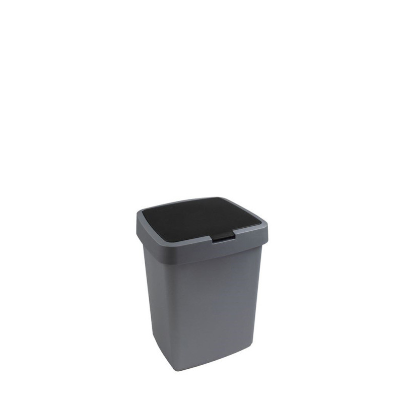 Poubelle Delta 10L Noire – Design & Pratique | SUNWARE