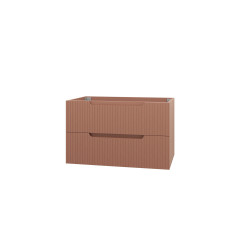 Meuble suspendu Emilien terracotta 80cm – Design & Pratique | AURLANE