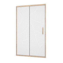 Porte de douche Japandi courbe 120x200cm – Design & Pratique | AURLANE
