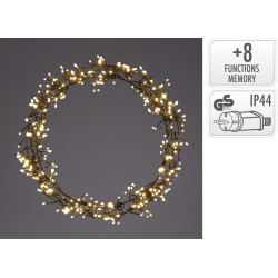 Couronne de Noël LED blanc chaud Ø 38 cm