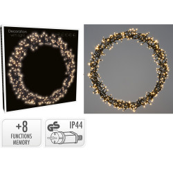 Couronne de Noël LED blanc chaud Ø 48 cm