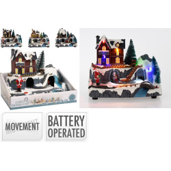 Scène de Noël animée LED