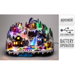 Village de Noël animé LED