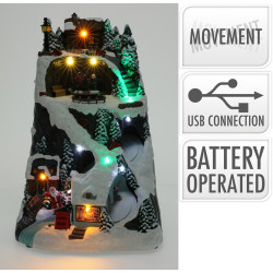 Village de Noël animé LED