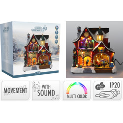 Atelier du Père Noël animé LED