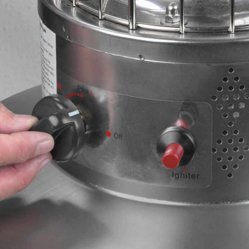 Chauffage de terrasse au gaz Flameheater 10,5 kW – Chaleur extérieure | EUROM