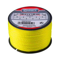 Cordeau en polyester jaune 1 mm 100 m – Idéal pour le bricolage