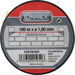 Cordeau en polyester jaune 1 mm 100 m – Idéal pour le bricolage