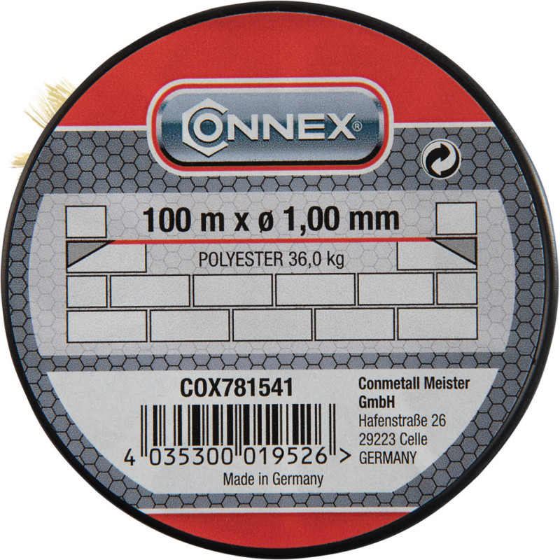 Cordeau en polyester jaune 1 mm 100 m – Idéal pour le bricolage