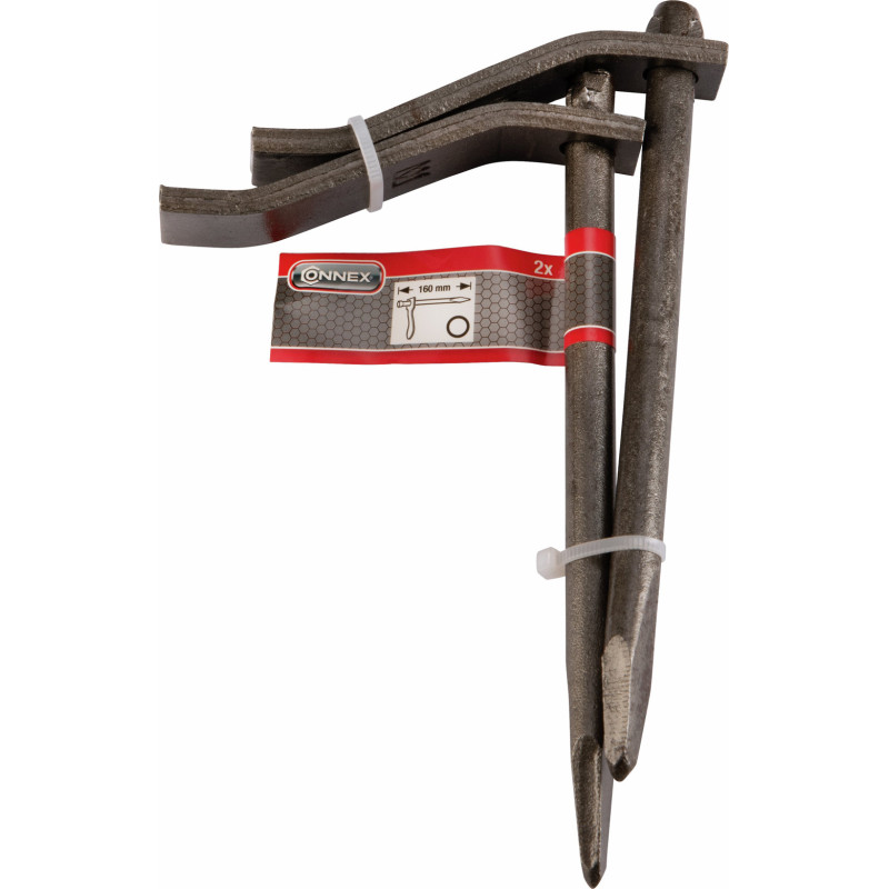 Chevillette de maçon ronde 16cm 2 pièces – Outil pro | CONNEX