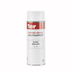 Peinture aérosol Multisupport blanc brillant 0,4 L 1ER