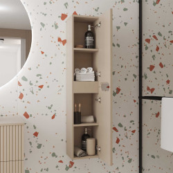 Colonne de salle de bain Emilien marron glacé | AURLANE