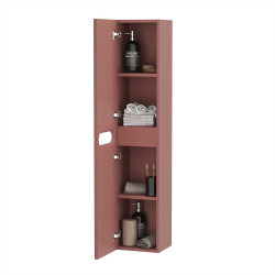 Colonne de salle de bain Emilien terracotta – Rangement pratique | AURLANE