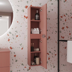 Colonne de salle de bain Emilien terracotta – Rangement pratique | AURLANE