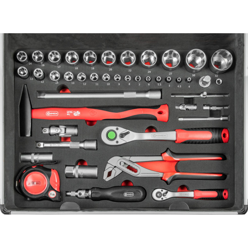 Trolley avec set d'outils 229 pièces | CONNEX Trolley avec set d'outils 229 pièces | CONNEX