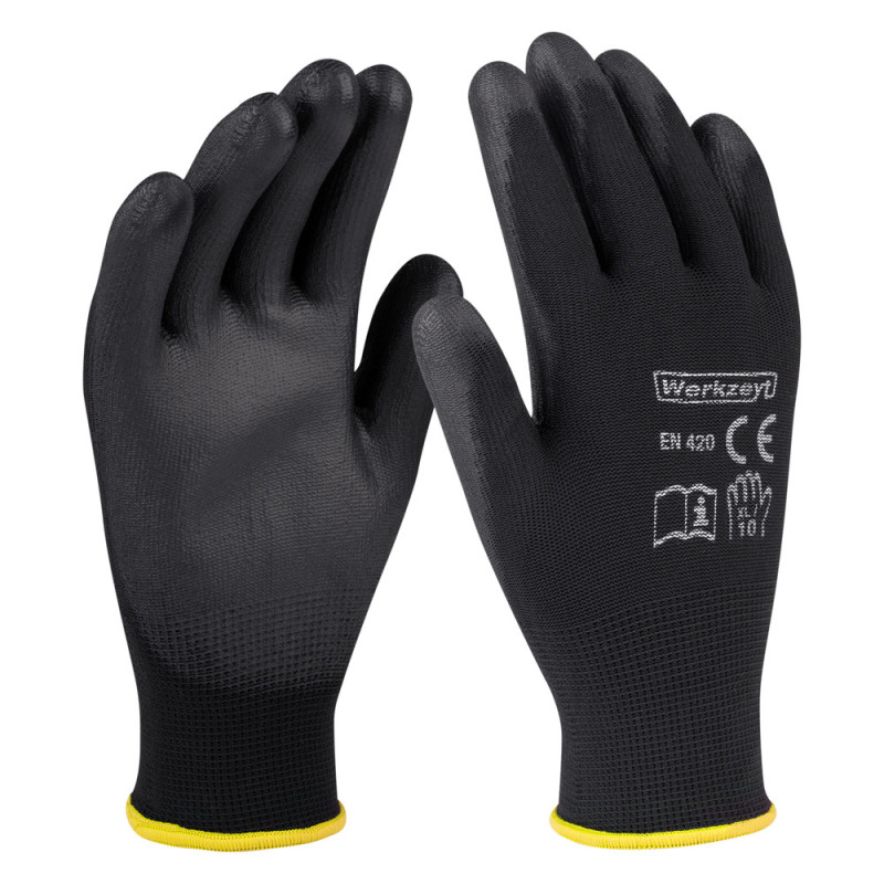 Gants doux en polyester Taille 10 – Confort et protection