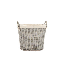 Panier à bûches saule 51,5x50,5x38cm – Rangement pratique