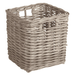 Panier à bûches saule 37x37x40cm – Rangement pratique
