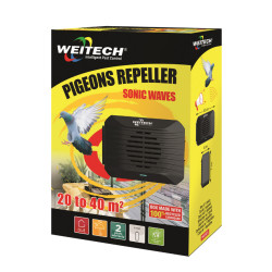 Répulsif à ultrasons pour pigeon 20-40 m² WEITECH