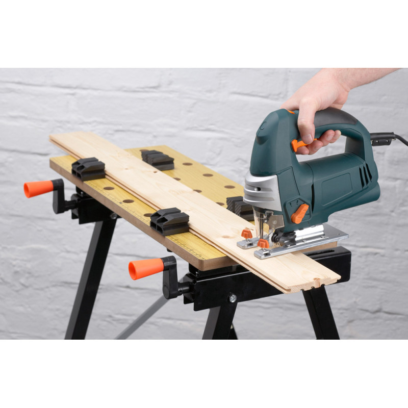 Etabli de serrage pliant MEISTER – Stable et pratique Etabli de serrage pliant MEISTER – Stable et pratique