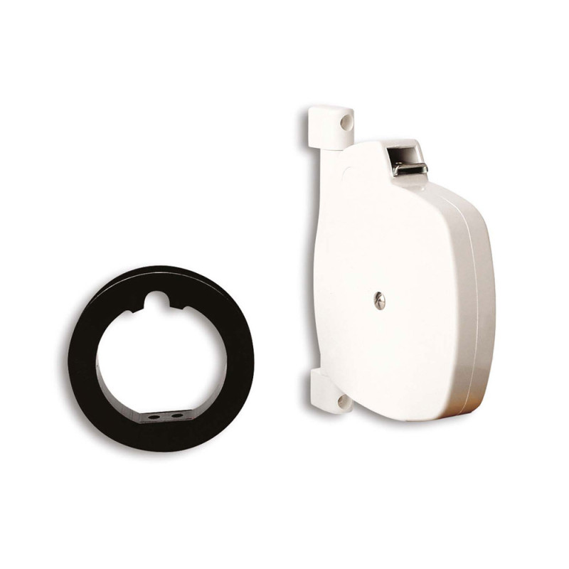 Enrouleur pour cordon et sangle de 15 mm blanc CHAPUIS