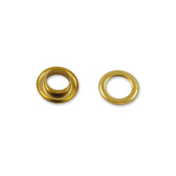 Oeillet pour bâche en acier laitonné Ø 15