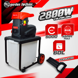 Broyeur électrique BV2845S 2800 W | ELEM GARDEN TECHNIC Broyeur électrique BV2845S 2800 W | ELEM GARDEN TECHNIC