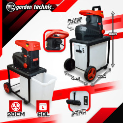 Broyeur électrique BV2845S 2800 W | ELEM GARDEN TECHNIC Broyeur électrique BV2845S 2800 W | ELEM GARDEN TECHNIC