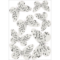 Planche de stickers Papillons Prélude