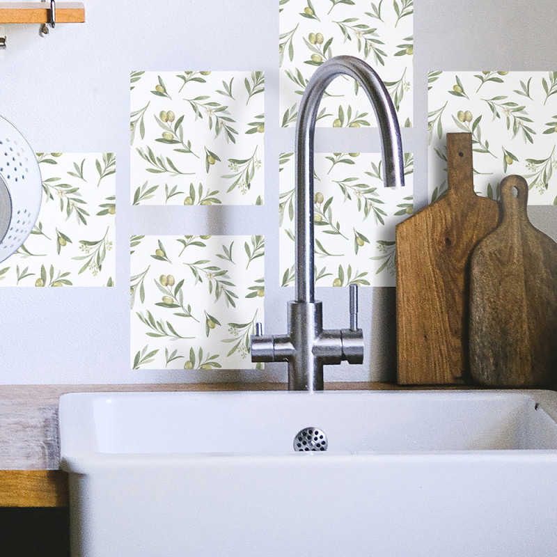 Sticker pour carrelage Rameaux 15 x 15 cm 6 pièces Sticker pour carrelage Rameaux 15 x 15 cm 6 pièces