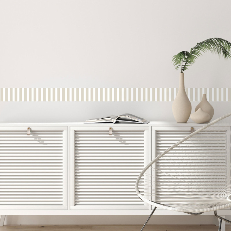 Frise adhésive Rayure beige 9 x 300 cm Frise adhésive Rayure beige 9 x 300 cm
