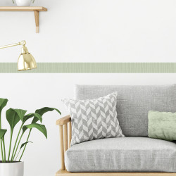 Frise adhésive Petits Traits vert pastel 5 x 300 cm Frise adhésive Petits Traits vert pastel 5 x 300 cm