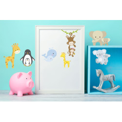 Planche de stickers Mini Bébés Animaux Planche de stickers Mini Bébés Animaux
