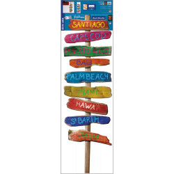 Sticker Beach Direction XXXL 60 x 170 cm