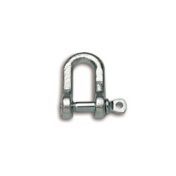 Manille droite en acier zingué 10