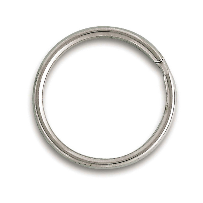 Anneau brisé en acier nickelé Ø 26 mm 3 pièces CHAPUIS