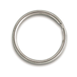 Anneau brisé en acier nickelé Ø 30 mm 3 pièces CHAPUIS