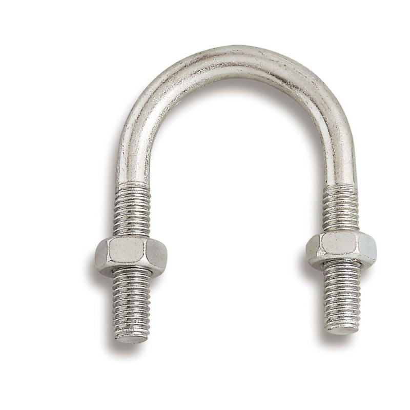 Bride de fixation pour tube en acier zingué 21 mm 3 pièces CHAPUIS