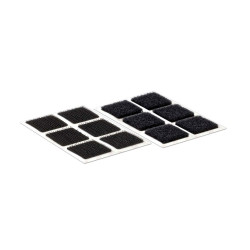 Pastille adhésive velcro noire 25 x 25 mm 24 pièces VELCRO