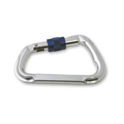 Mousqueton avec vis de sécurité en aluminium gris Ø 12 x 112 mm CHAPUIS