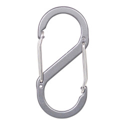 Mousqueton à double ouverture en aluminium 40 x 88 mm CHAPUIS