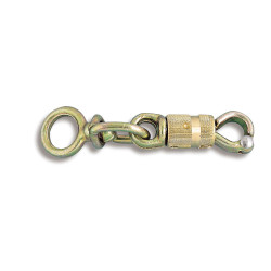 Mousqueton sécurité à touret en acier zingué 85 mm CHAPUIS