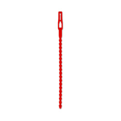 Attache réutilisable en polyéthylène rouge 5 x 168 mm 15 pièces CHAPUIS