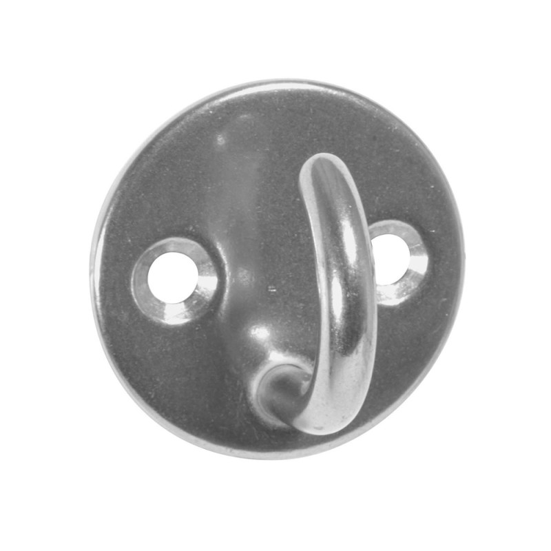 Crochet à visser rond en acier inoxydable Ø 40 mm 2 pièces CHAPUIS