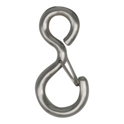 Crochet à oeil et à linguet en acier inoxydable 54 mm 2 pièces CHAPUIS
