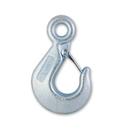 Crochet de levage à oeil avec linguet en acier 1000 kg CHAPUIS