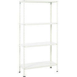 Étagère Métal Blanc 150 x 75 x 30 cm – Rangement Pratique